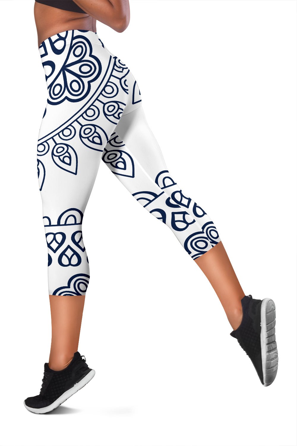 Mandala Capris Leggings - Carbone's Marketplace