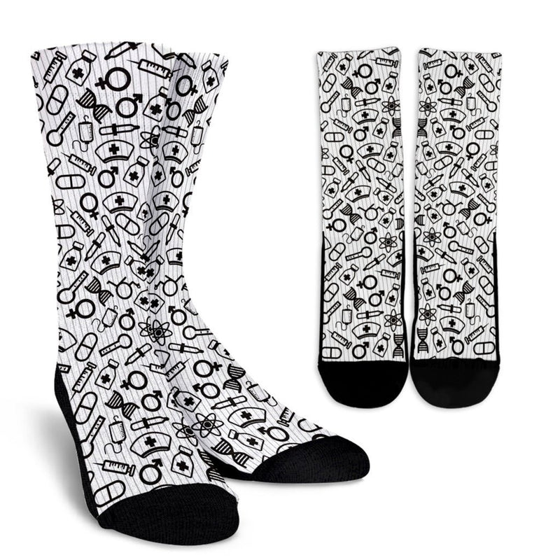 Medical Icon Crew Socks - Carbone&