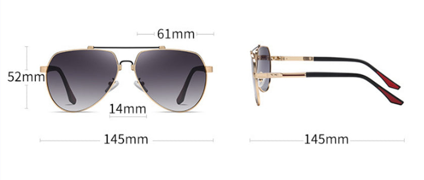 Men's Alloy Sunglasses Polarized Gradient - Carbone's Marketplace