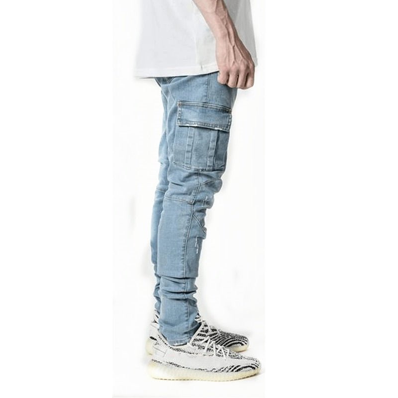 Men's Multi Pocket Cargo Jeans - Carbone's Marketplace