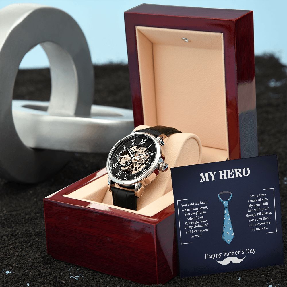 Men's Openwork Watch for Dad - Carbone's Marketplace