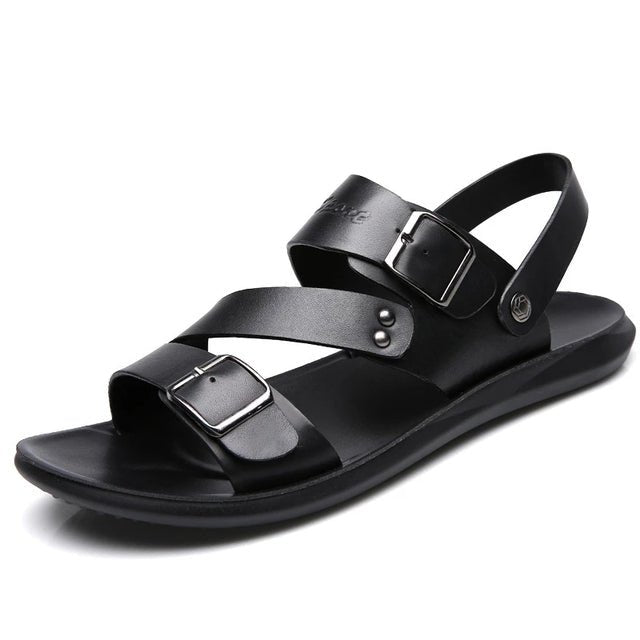 Men's Soft Leather Sandals - Carbone's Marketplace