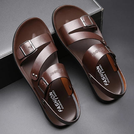 Men's Soft Leather Sandals - Carbone's Marketplace