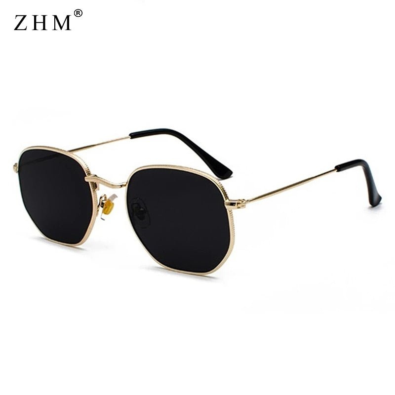 Men's Square Metal Frame Sunglasses - Carbone's Marketplace