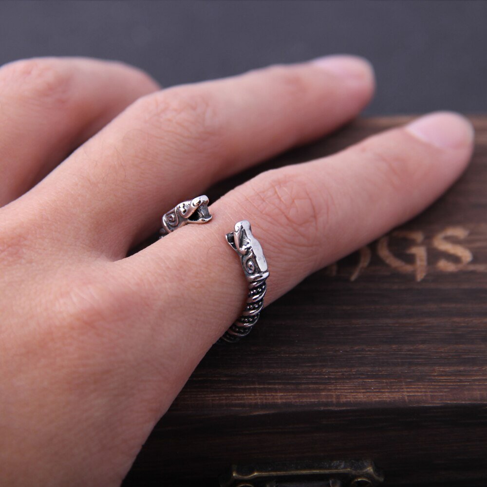 Men's Viking Dragon Statement Rings - Carbone's Marketplace