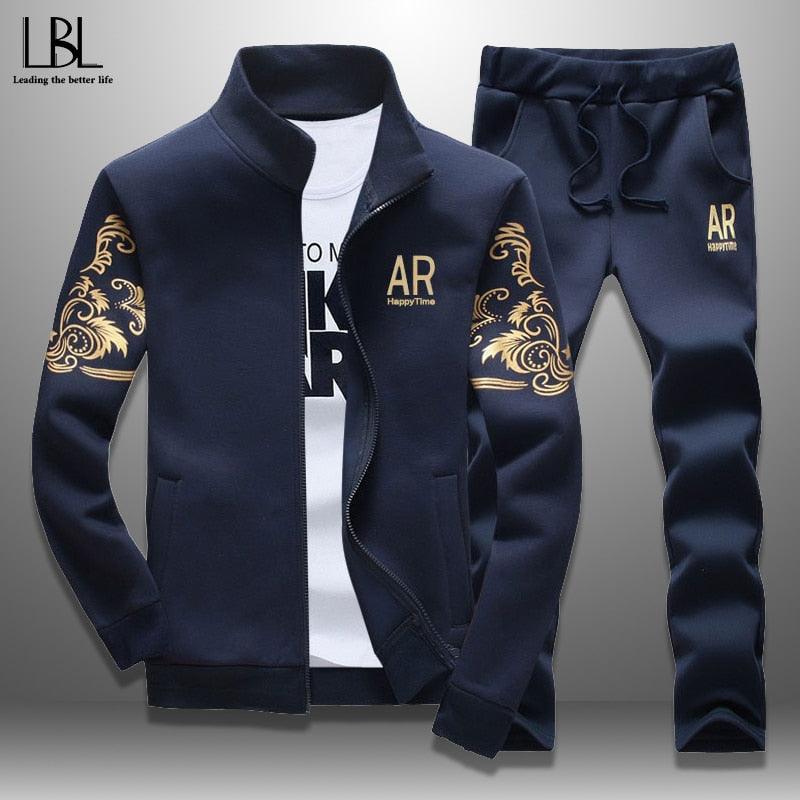 Men's Zipper Sweat Suit Set - Carbone's Marketplace