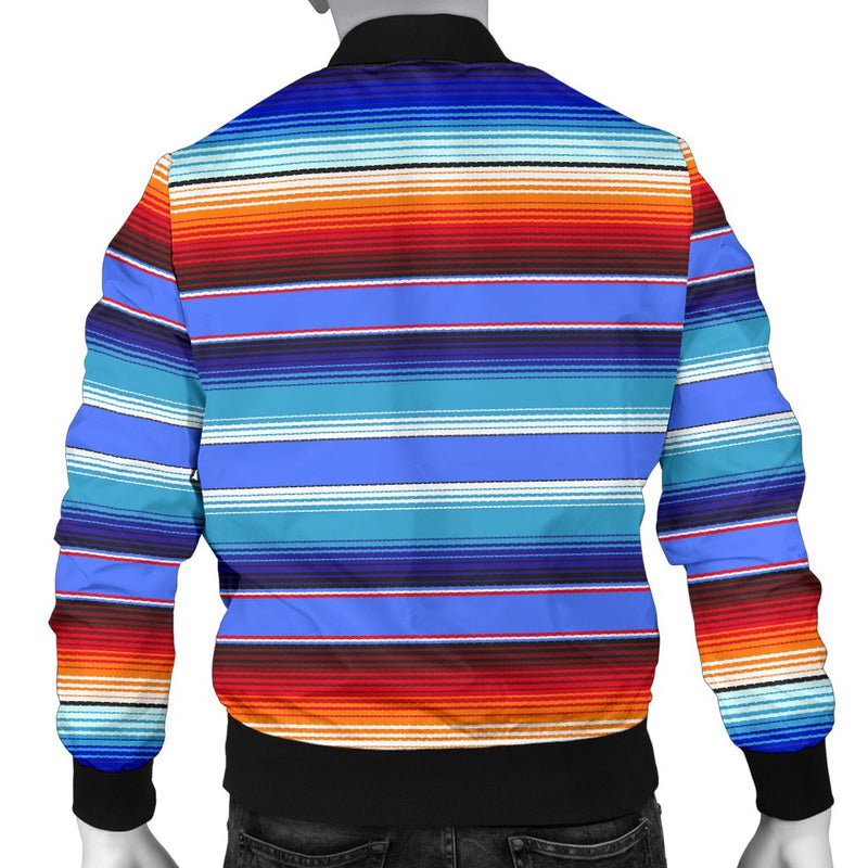 Mexican Print Mens Bomber Jacket - Carbone&