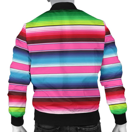 Mexican Stripe Mens Bomber Jacket - Carbone's Marketplace