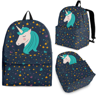 Midnight Blue Starry Night Unicorn Backpack - Carbone's Marketplace