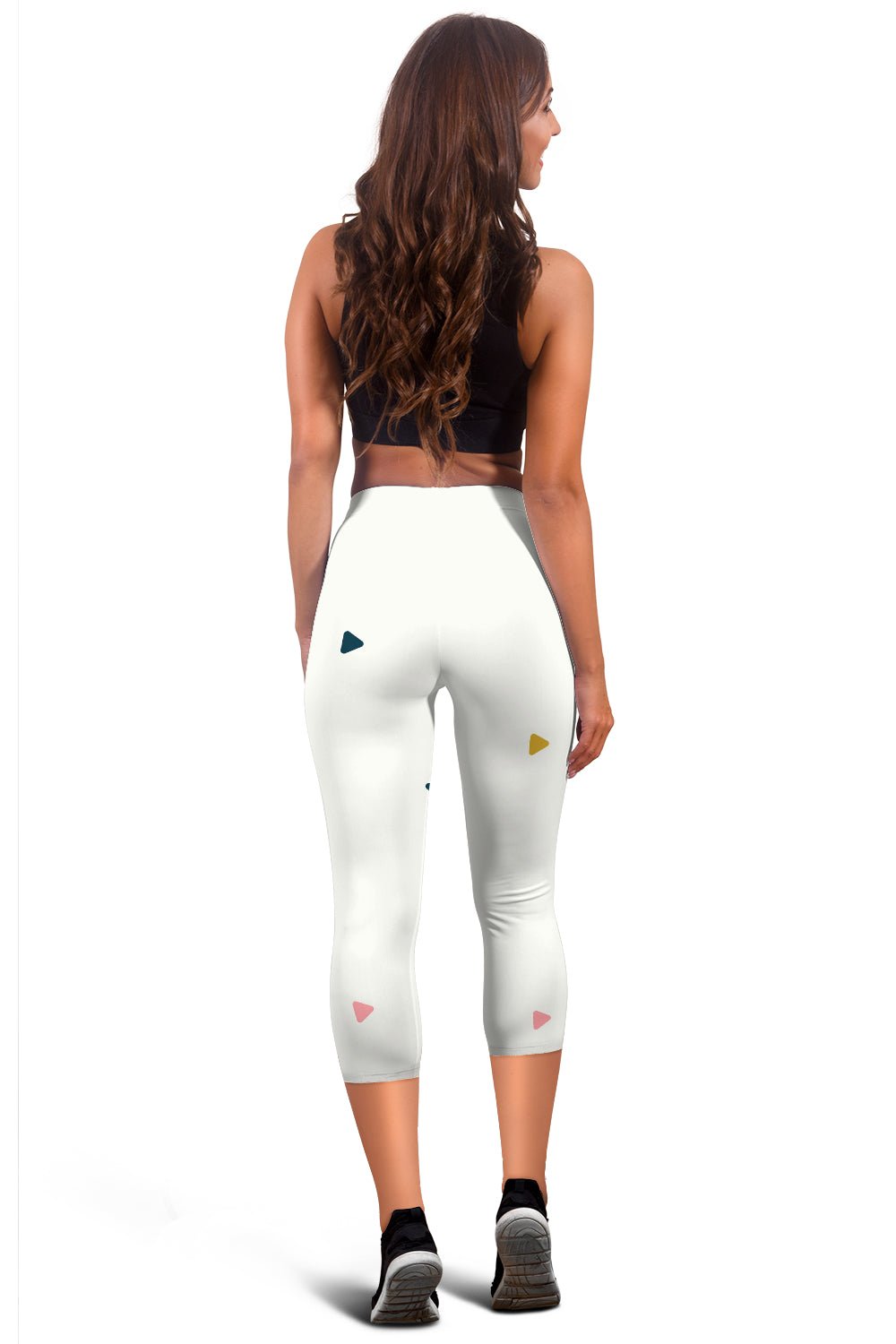 Minimal Triangle Capris Leggings - Carbone's Marketplace