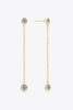 Moissanite Chain Earrings - Carbone's Marketplace