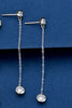 Moissanite Chain Earrings - Carbone's Marketplace