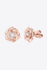 Moissanite Flower 925 Sterling Silver Earrings - Carbone's Marketplace