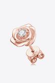 Moissanite Flower 925 Sterling Silver Earrings - Carbone's Marketplace