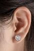 Moissanite Flower 925 Sterling Silver Earrings - Carbone's Marketplace