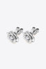 Moissanite Flower 925 Sterling Silver Earrings - Carbone's Marketplace