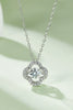 Moissanite Four Leaf Clover Pendant Necklace - Carbone's Marketplace