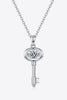 Moissanite Key Pendant Necklace - Carbone's Marketplace