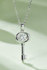 Moissanite Key Pendant Necklace - Carbone's Marketplace