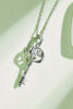 Moissanite Key Pendant Necklace - Carbone's Marketplace