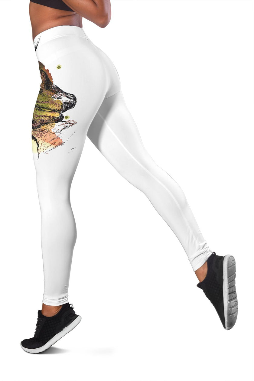 Mother Foal Horse Leggings (White) - Carbone's Marketplace