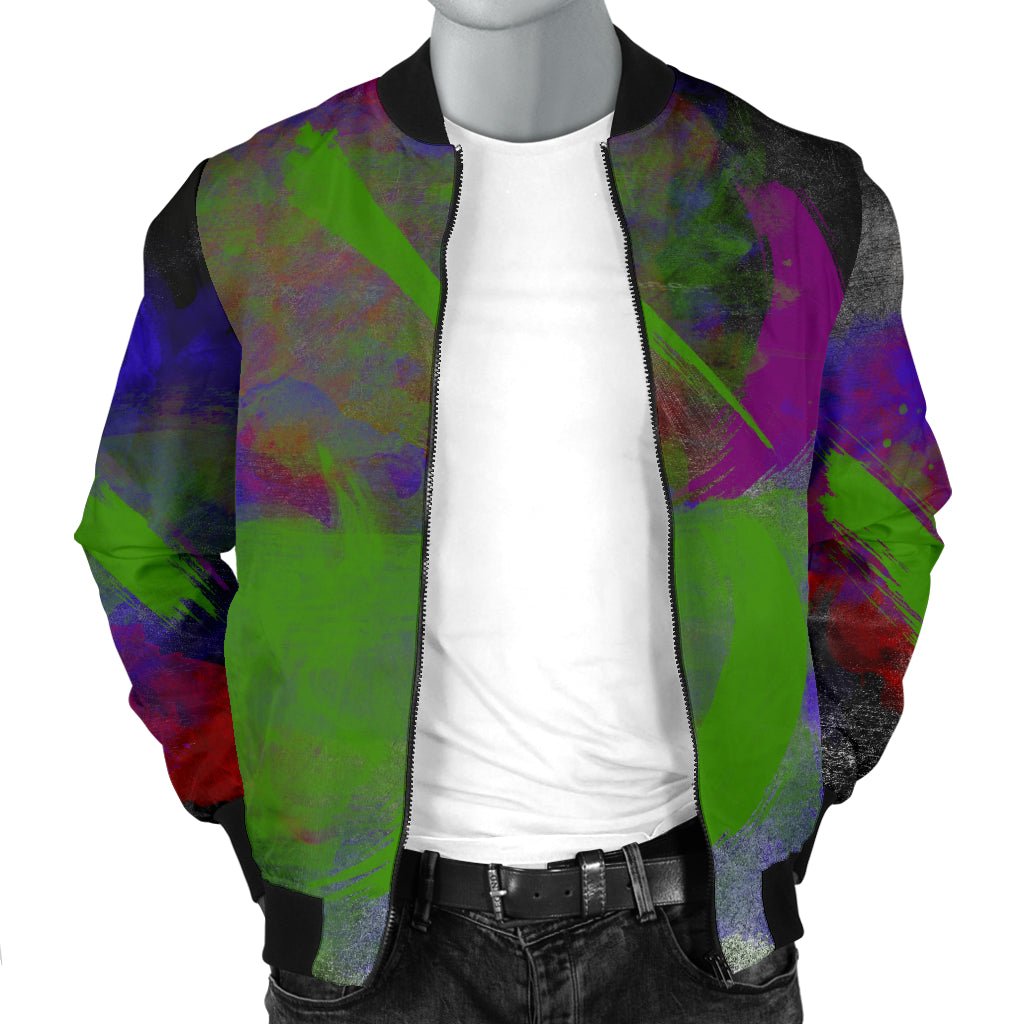 Multi-Colored Men's Bomber Jacket - Carbone's Marketplace