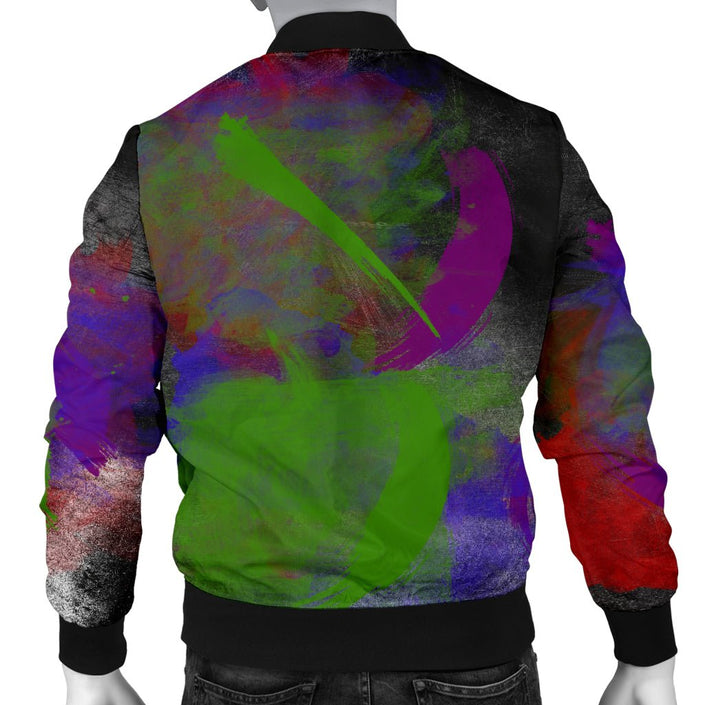 Multi-Colored Men's Bomber Jacket - Carbone's Marketplace