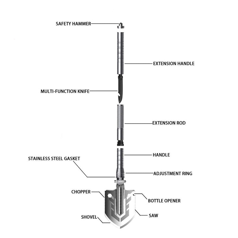 Multi-Purpose Folding Shovel - Carbone&