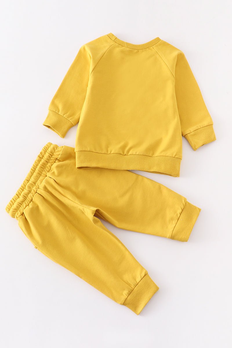 Mustard long sleeve 2pc baby set - Carbone's Marketplace