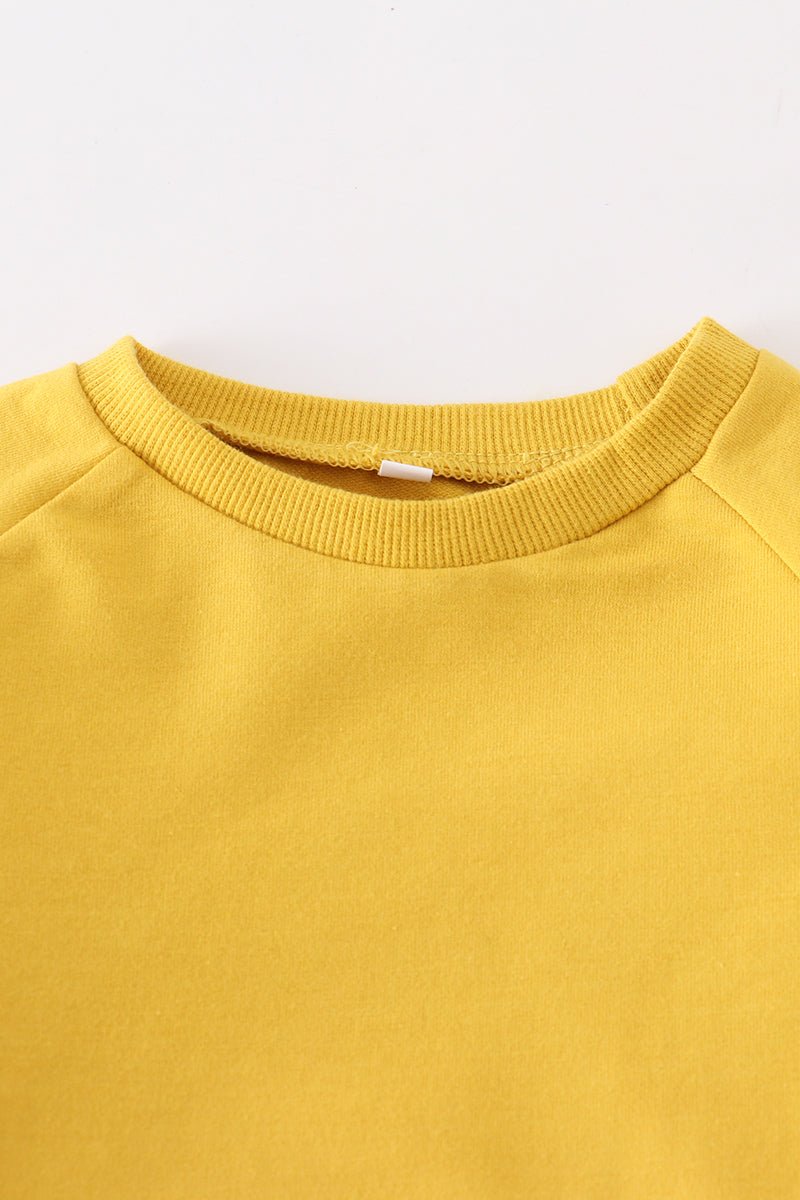 Mustard long sleeve 2pc baby set - Carbone's Marketplace