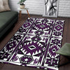 Native Stylish Area Rug Great for any Room Black Bottom (purple) - Carbone's Marketplace