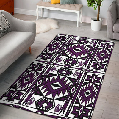 Native Stylish Area Rug Great for any Room Black Bottom (purple) - Carbone's Marketplace