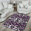 Native Stylish Area Rug Great for any Room Black Bottom (purple) - Carbone's Marketplace