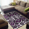 Native Stylish Area Rug Great for any Room Black Bottom (purple) - Carbone's Marketplace