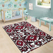 Native Stylish Area Rug Great for any Room Black (red) - Carbone's Marketplace