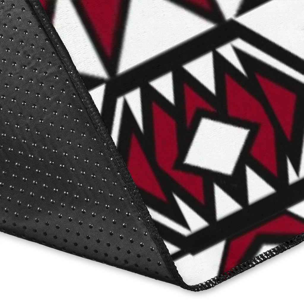 Native Stylish Area Rug Great for any Room Black (red) - Carbone's Marketplace