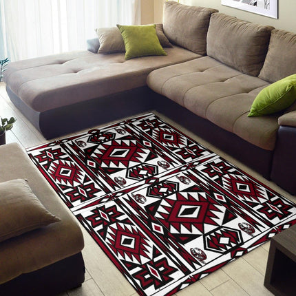 Native Stylish Area Rug Great for any Room Black (red) - Carbone's Marketplace