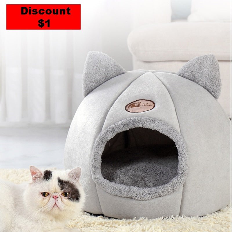 New Deep Sleep Comfort In Winter Cat Bed Iittle Mat Basket Small Dog House Products Pets Tent Cozy Cave Nest Indoor Cama Gato - Carbone&