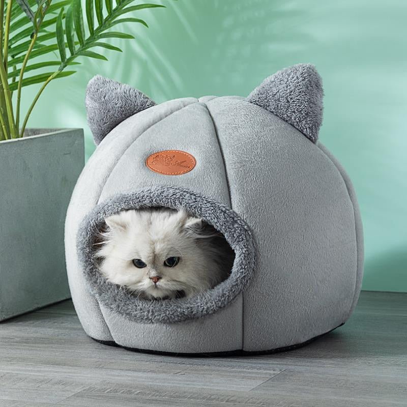 New Deep Sleep Comfort In Winter Cat Bed Iittle Mat Basket Small Dog House Products Pets Tent Cozy Cave Nest Indoor Cama Gato - Carbone&