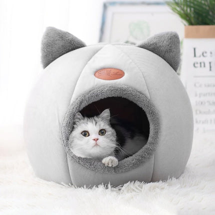 New Deep Sleep Comfort In Winter Cat Bed Iittle Mat Basket Small Dog House Products Pets Tent Cozy Cave Nest Indoor Cama Gato - Carbone's Marketplace