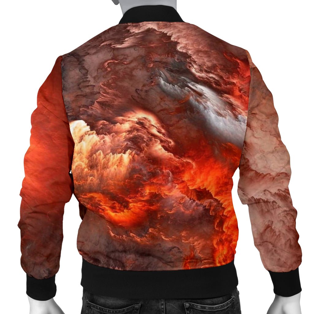 NP Orange Universe Men's Bomber Jacket - Carbone's Marketplace