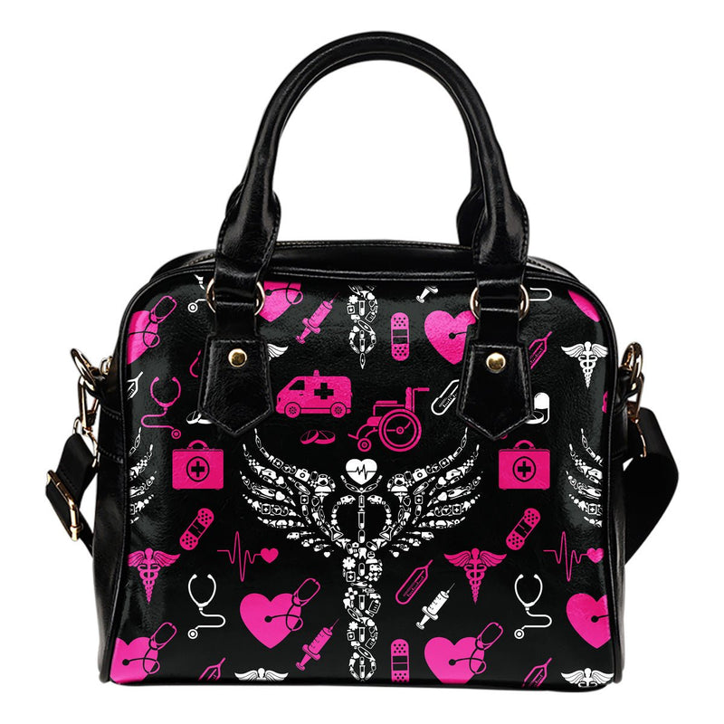 NURSE CADUCEUS HANDBAG - Carbone&