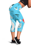 Nurse Medical Pattern Women's Capris Leggings - Carbone's Marketplace