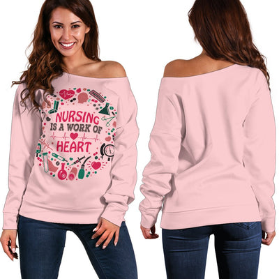 NURSING IS A WORK OF HEART SWEATER - Carbone's Marketplace