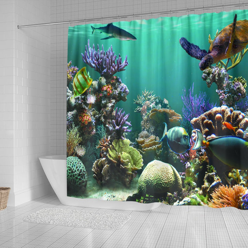 Ocean World Shower Curtain - Carbone&