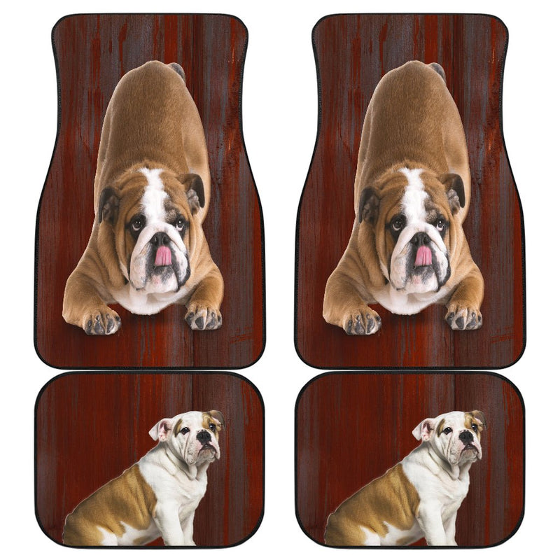 Old English Bulldog Auto Floor Mat - Carbone&