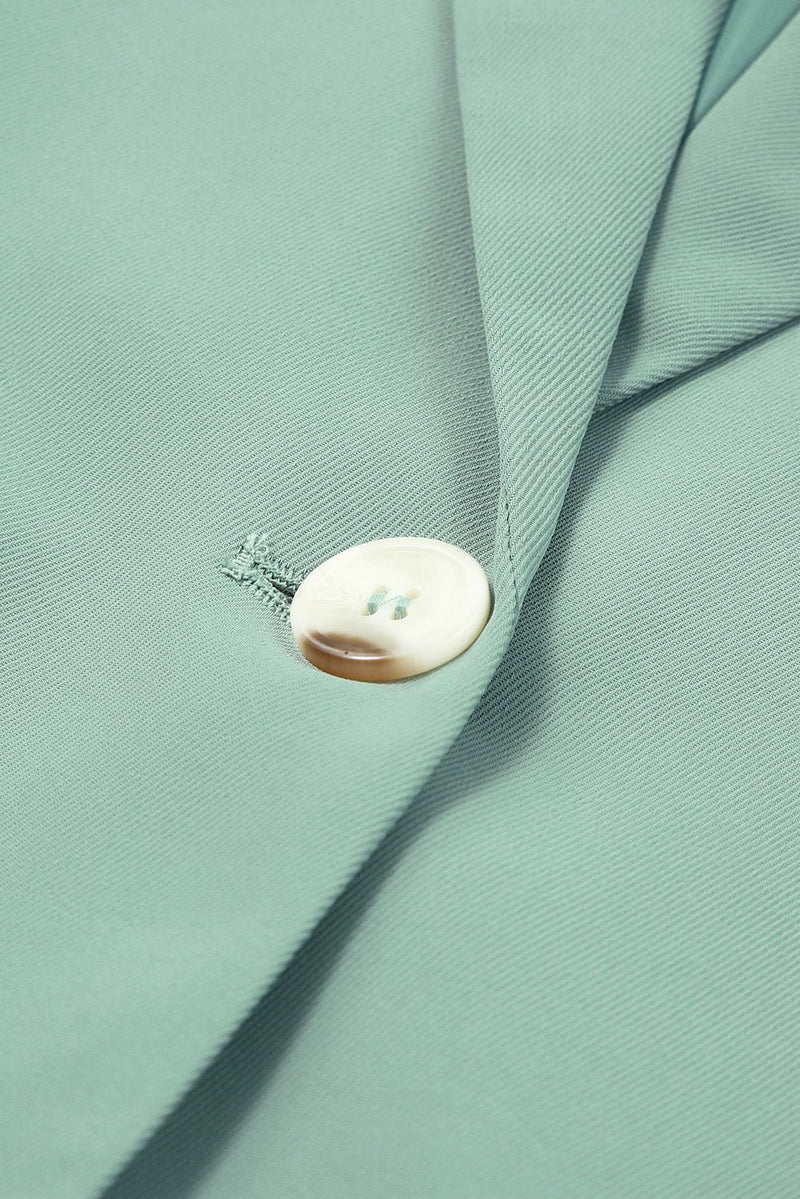 One-Button Flap Pocket Blazer - Carbone&