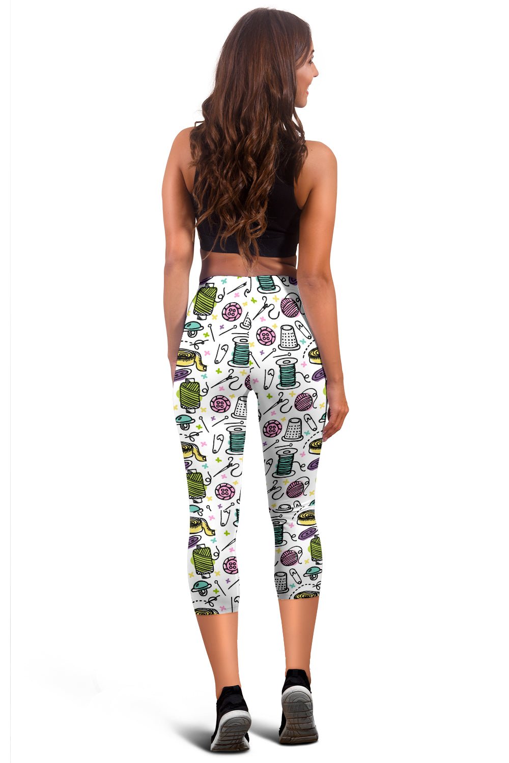 One Stitch At A Time - Capris Leggings - Carbone's Marketplace