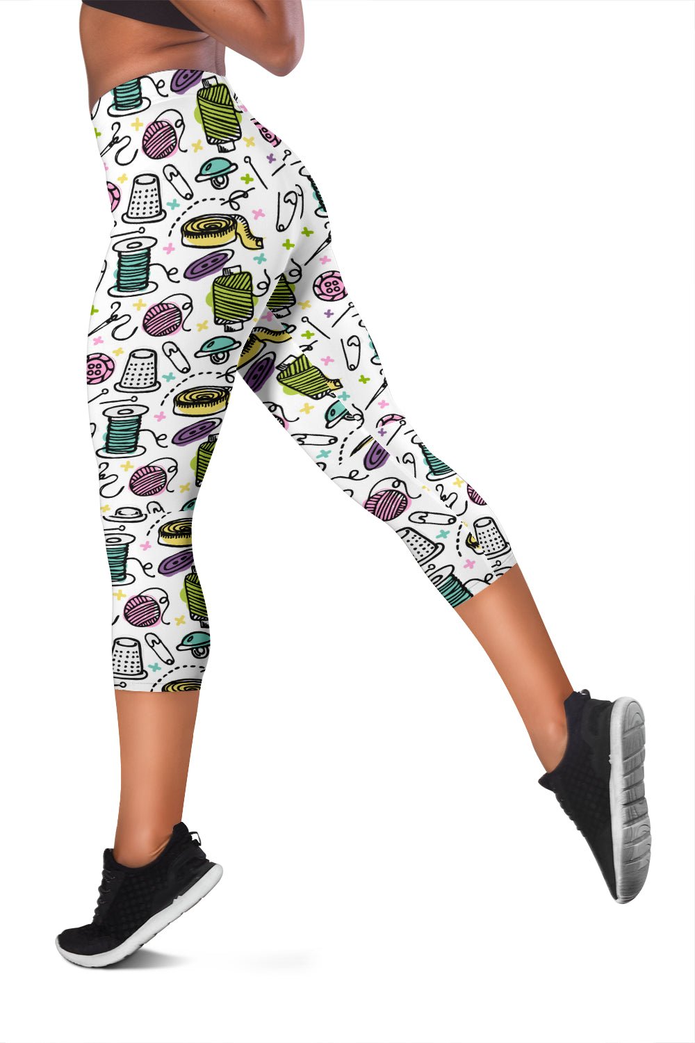 One Stitch At A Time - Capris Leggings - Carbone's Marketplace