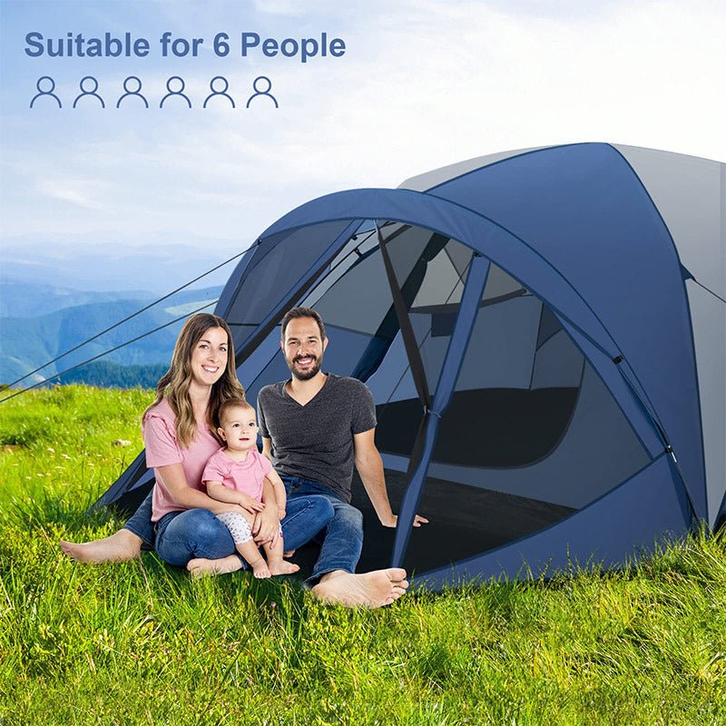 Outdoor Hiking Portable Easy Camping Tent for 3 -5 Person - Carbone&